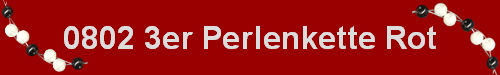 0802 3er Perlenkette Rot