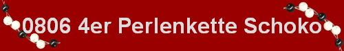0806 4er Perlenkette Schoko